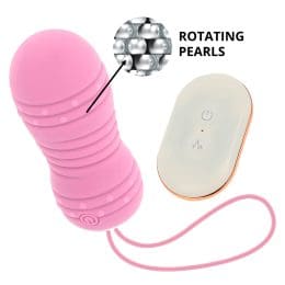 OHMAMA - REMOTE CONTROL EGG 7 MODES ROTATION PINK